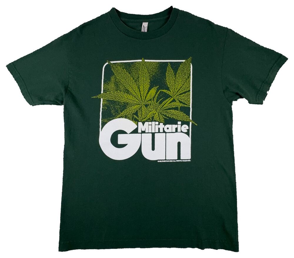 Militarie Gun Shirt Green I Am Very High Weed Men's Medium Band Tee 2023